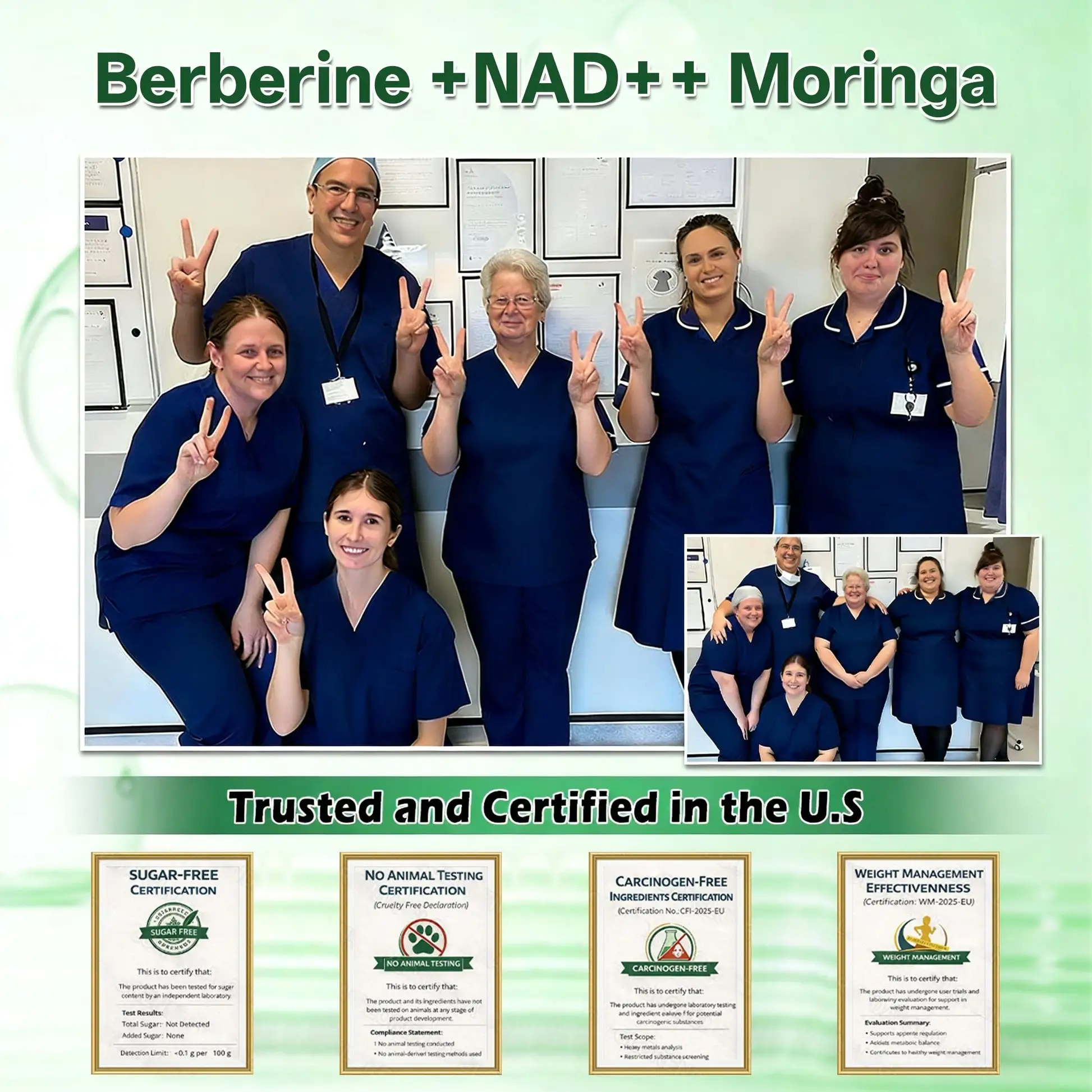 OFFICIAL
BRAND
๐๐๐๐๐๐บ๐ฐ๐ตยฎ
Moringa Berberine ร NAD+ 10-in-1 Advanced Nano Microneedle Patch (Experience Visible 7-Day Results)