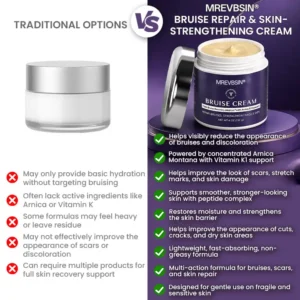 OFFICIAL
          BRAND
        

        𝑴𝑹𝑬𝑽𝑩𝑺𝑰𝑵®
      

      
        Bruise Recovery Cream · Advanced Purple Care Formula for Bruises, Bumps & Visible Discoloration